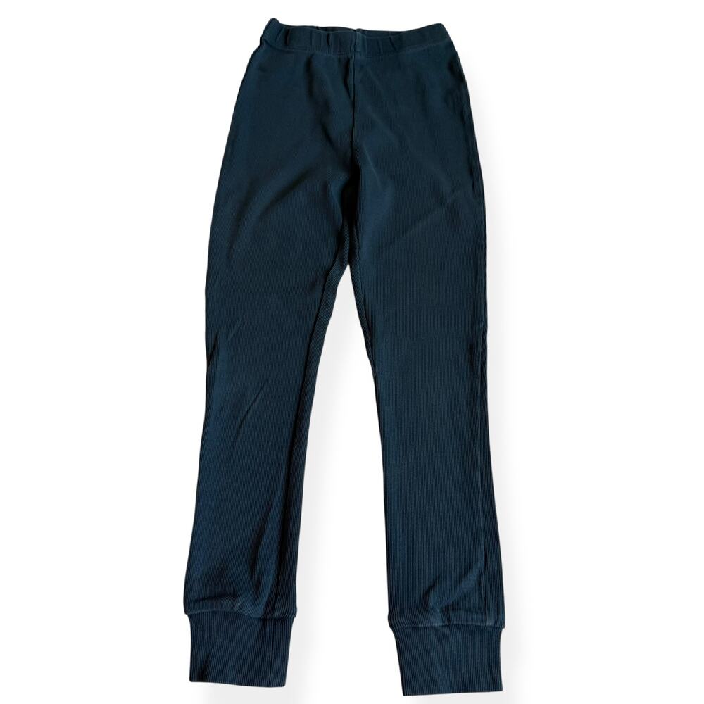 Zara Kids Blue Ribbed Long John Pants 9
